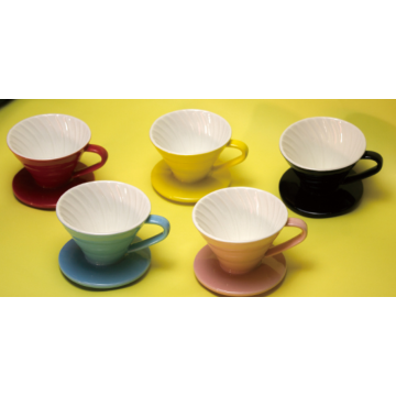 Tazza con filtro per caffè in ceramica con gocciolatore V60 Pour